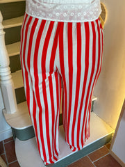 Pantalon fluide à rayures