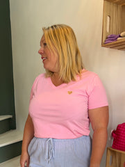 T-shirt Cœur Brodé – Plus size