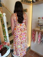 Robe longue fleurie bohème