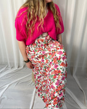 Robe longue à fleurs - Plus size