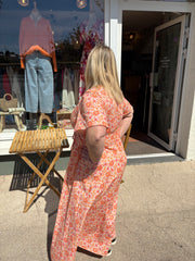 Robe longue orangé - Plus size
