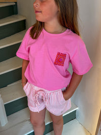T-shirt enfant « Le Soleil » – Rose - Mini