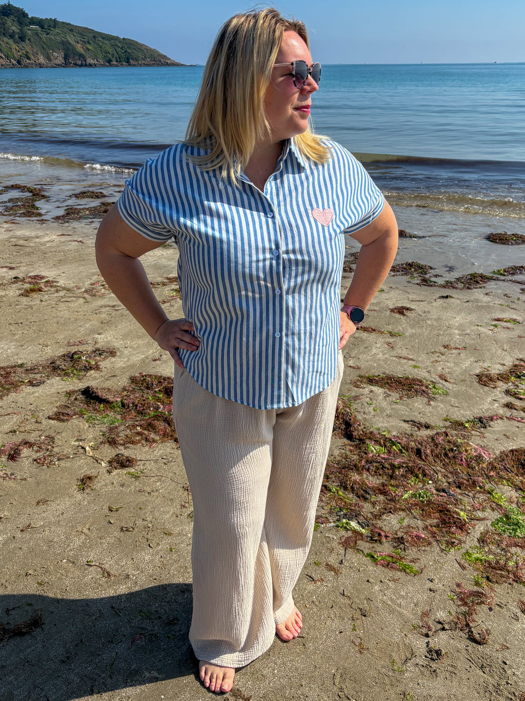 Chemisier à rayures - Plus size
