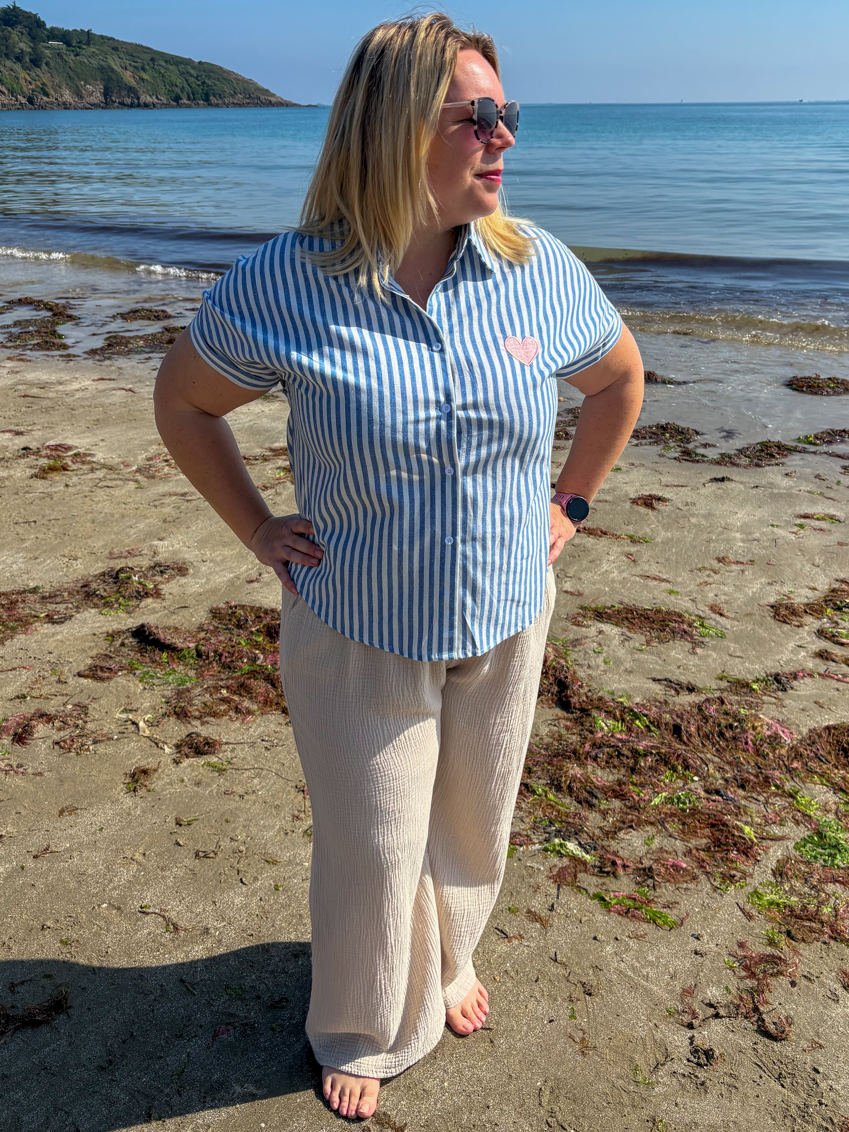 Chemisier à rayures - Plus size