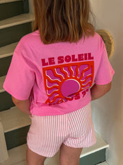 T-shirt enfant « Le Soleil » – Rose - Mini