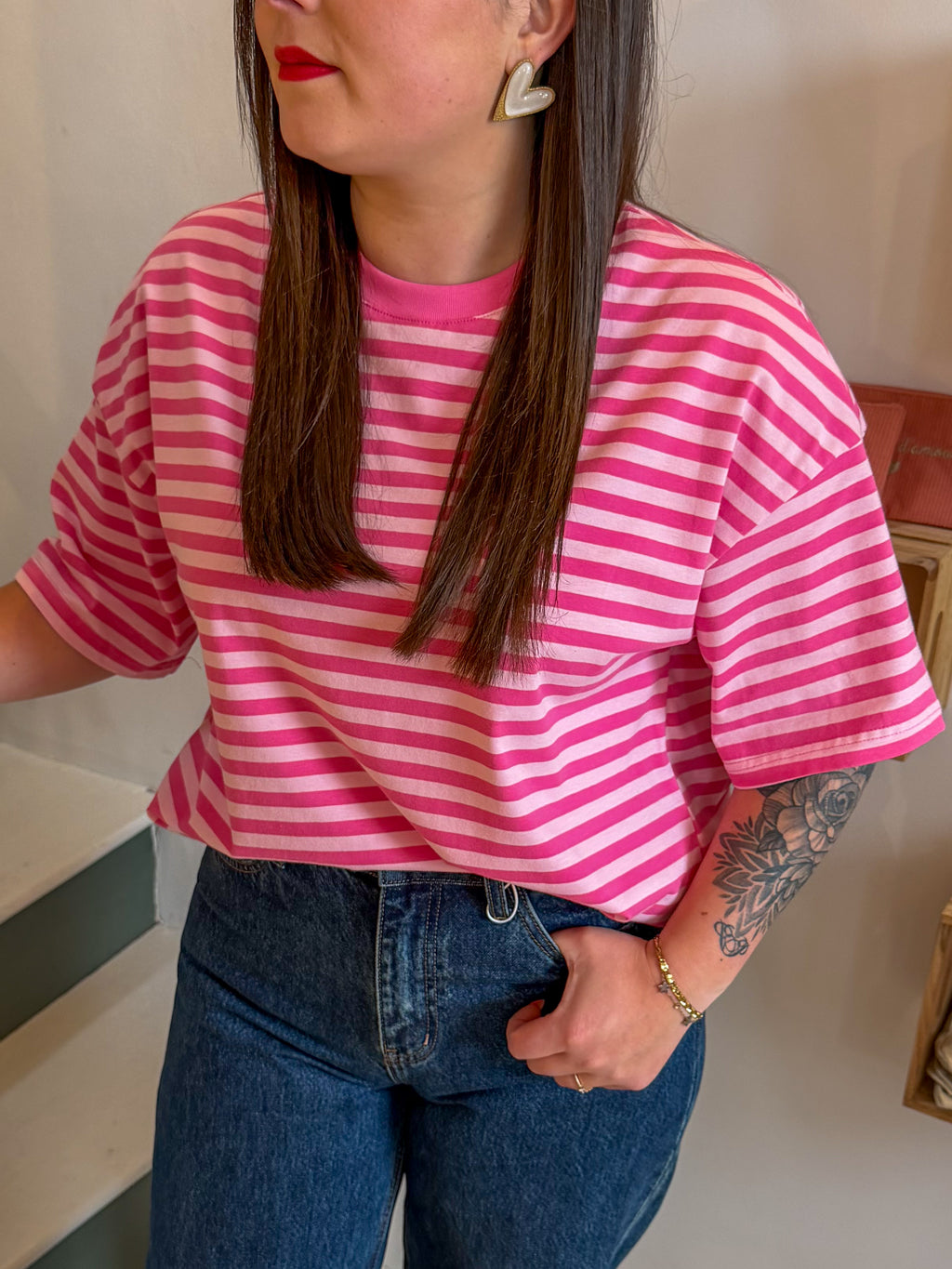 T-shirt à rayures