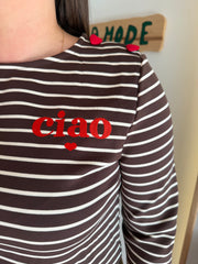 Marinière marron « ciao »