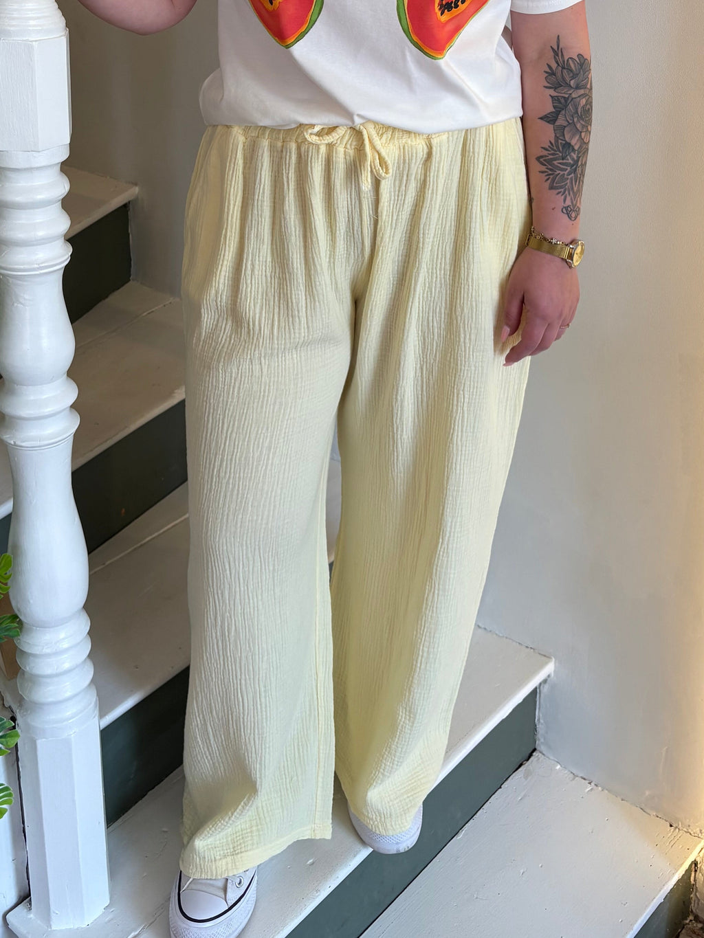 Pantalon Gaz De Coton
