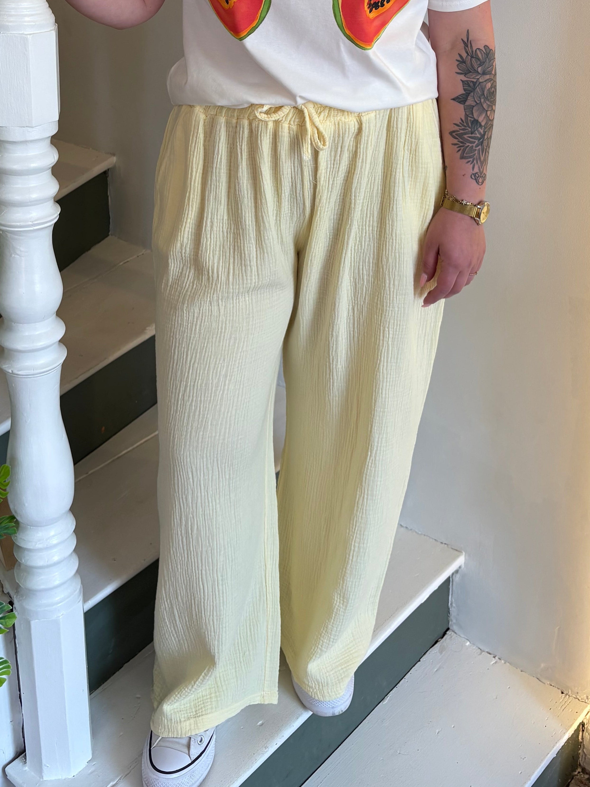 Pantalon Gaz De Coton