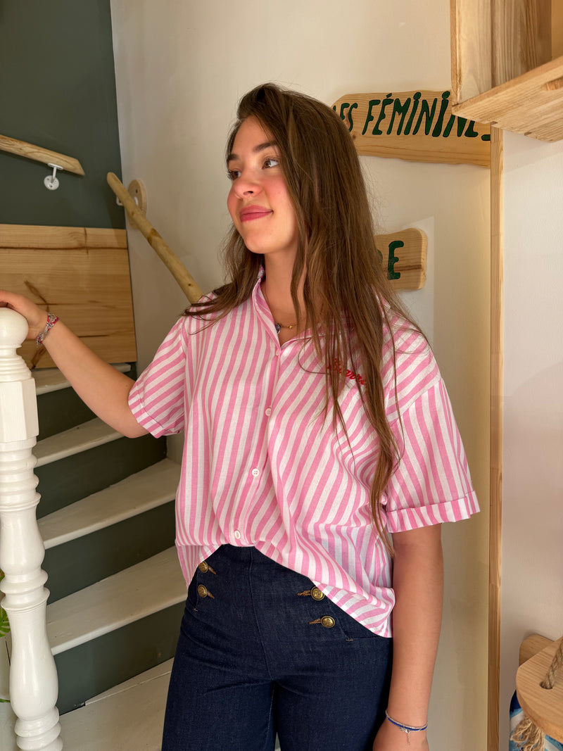 Chemise Biarritz rose