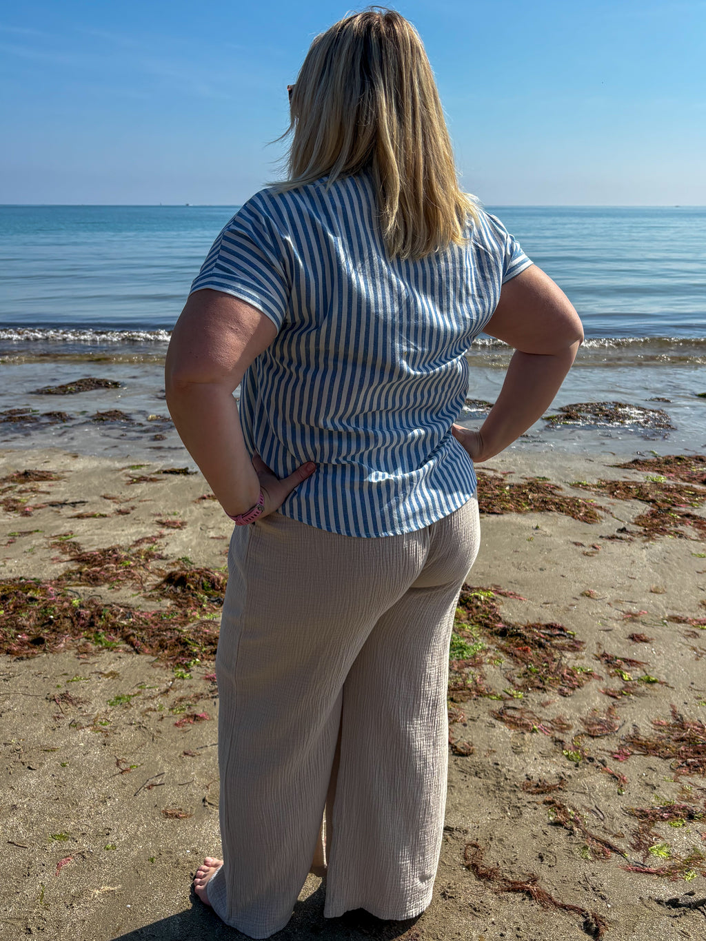 Chemisier à rayures - Plus size