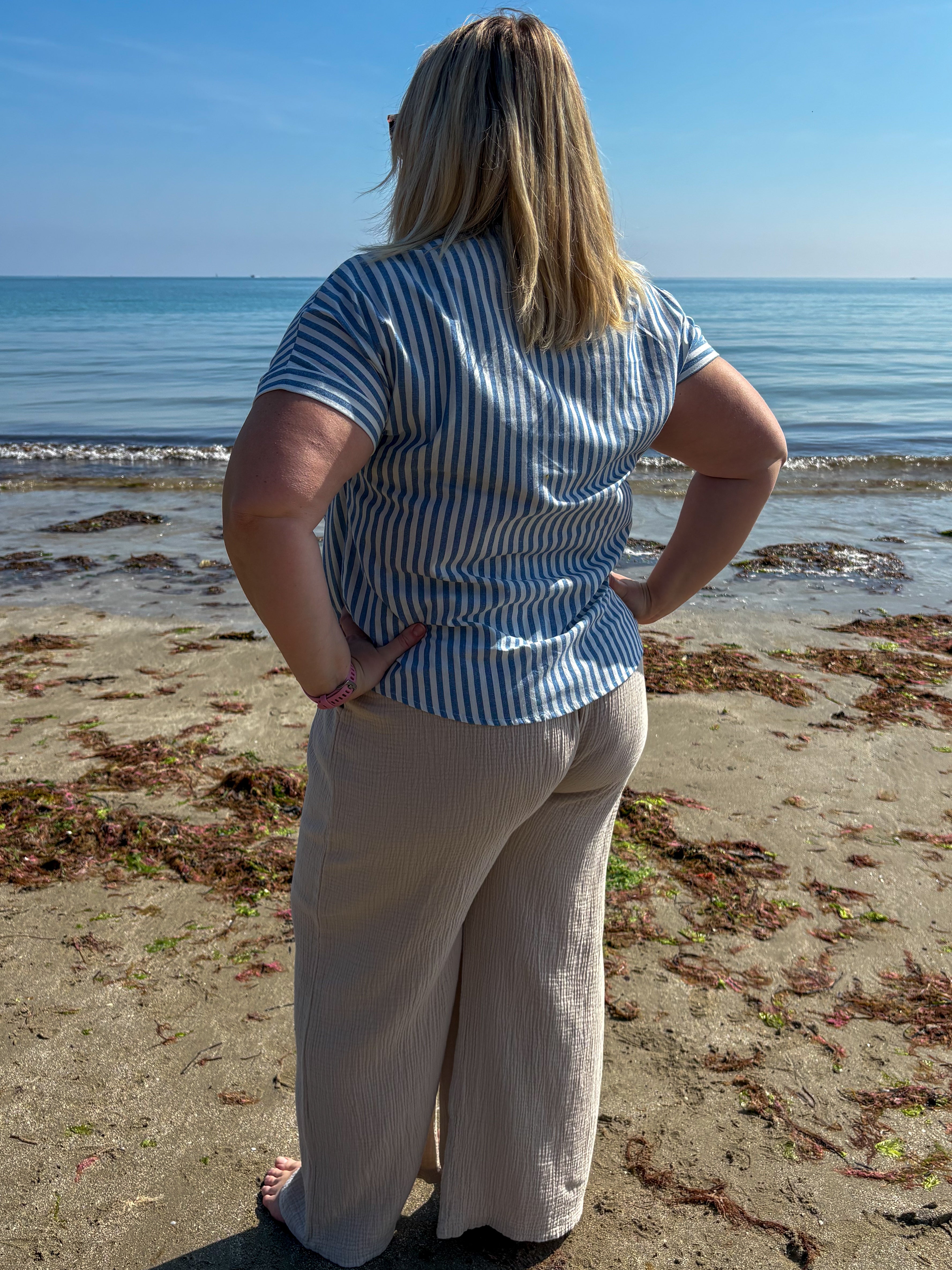 Chemisier à rayures - Plus size