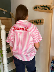 Chemise Biarritz rose