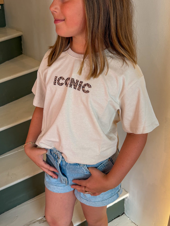 T-shirt enfant « Iconic » – Écru - Mini