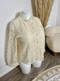 Blouse brodée écru - Plus size