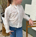 Blouse en dentelle écru - Mini
