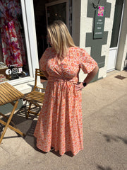 Robe longue orangé - Plus size