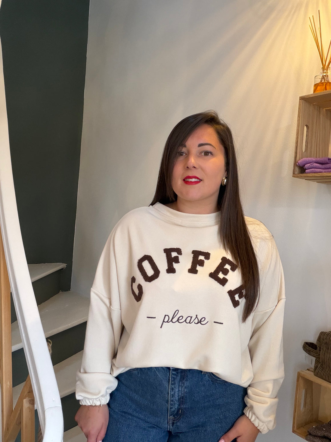 Sweat coffee manches longues