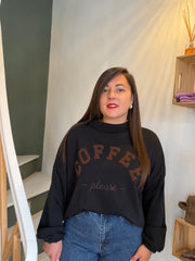 Sweat coffee manches longues