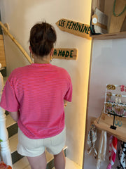 Short en jean beige