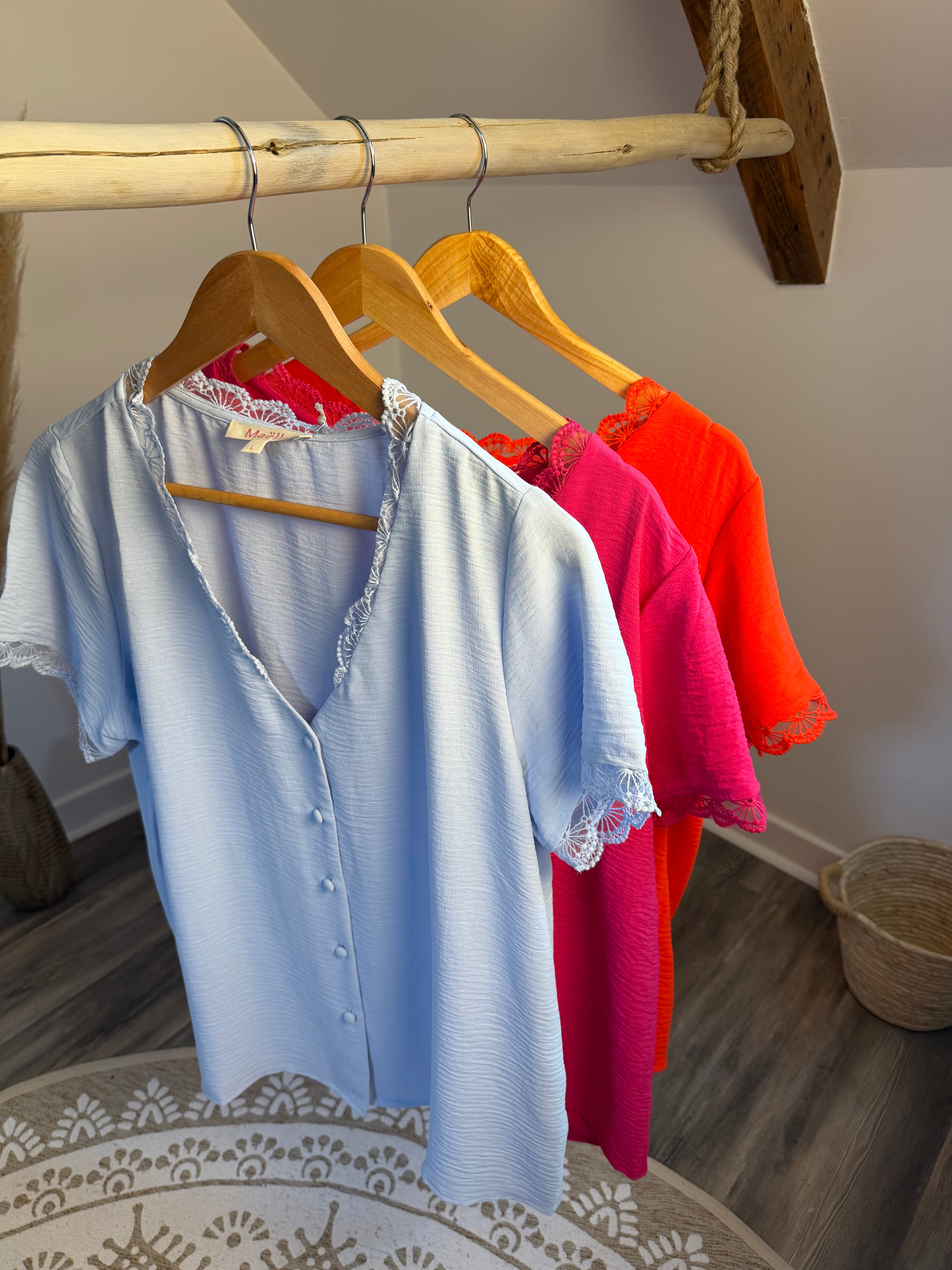Chemisier à manches courtes - Plus size
