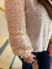Blouse fleurie romantique