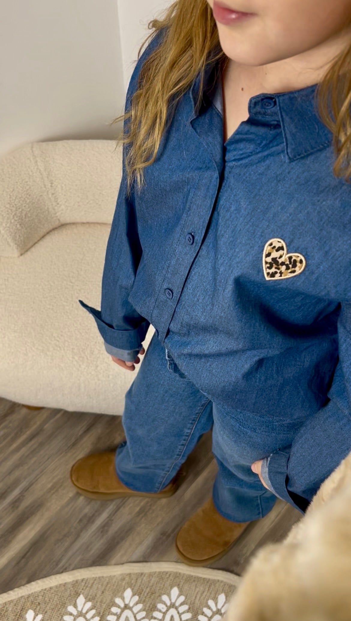 Jeans droit bleu - Mini