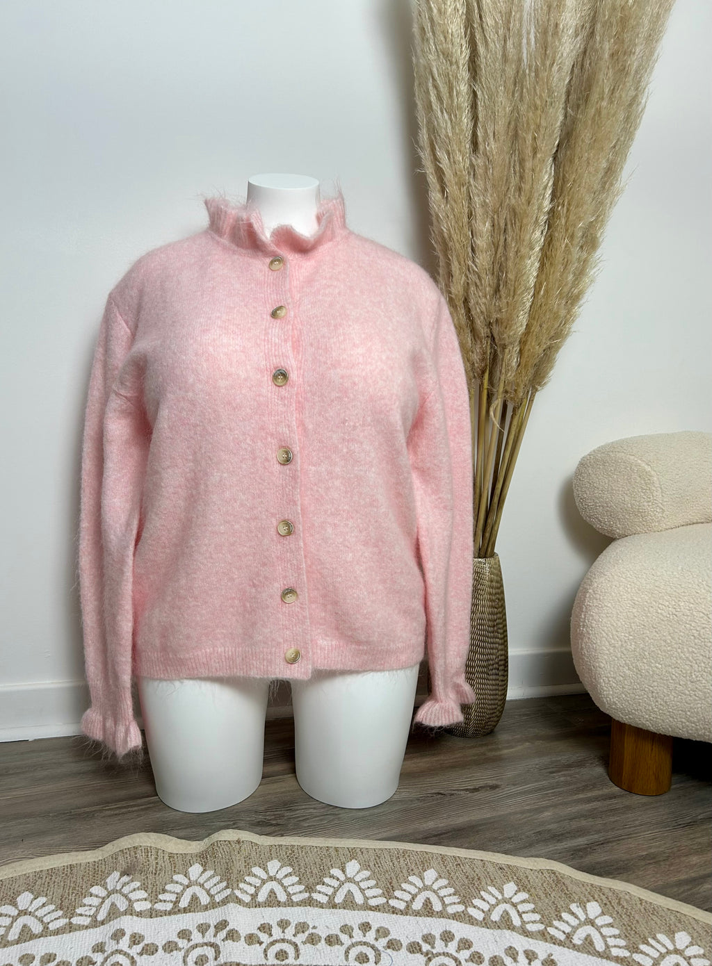 Pull rose poudré - Plus size