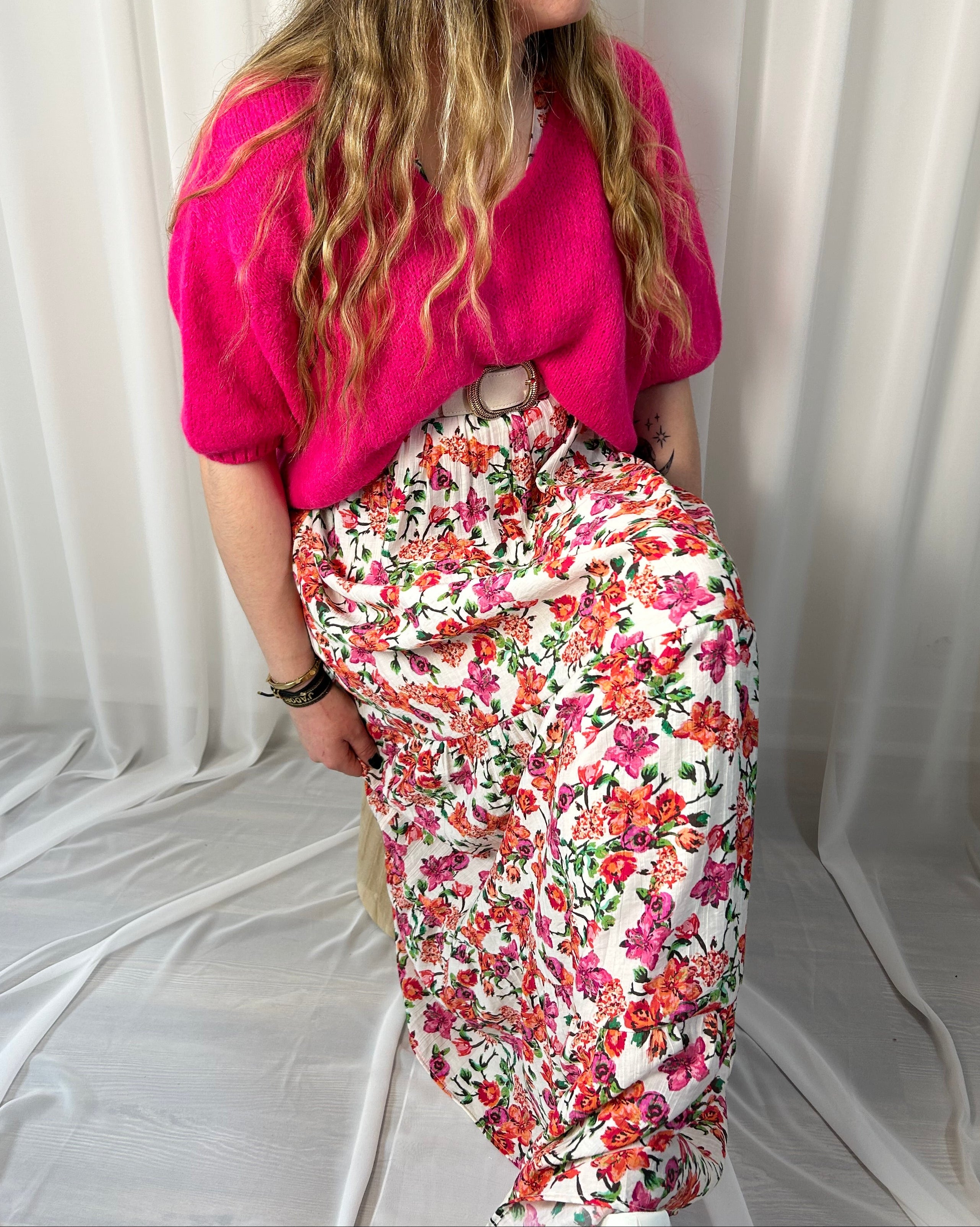 Robe longue à fleurs - Plus size