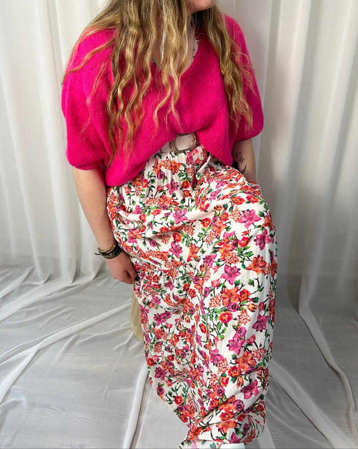 Robe longue à fleurs - Plus size