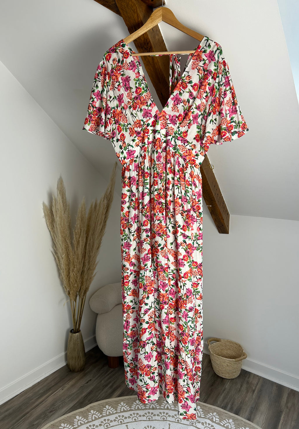 Robe longue à fleurs - Plus size