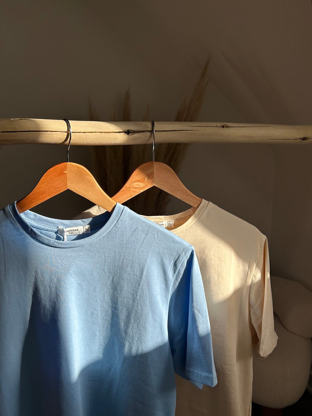 T-shirt à col rond en coton
