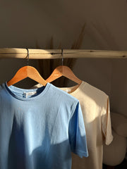 T-shirt à col rond en coton
