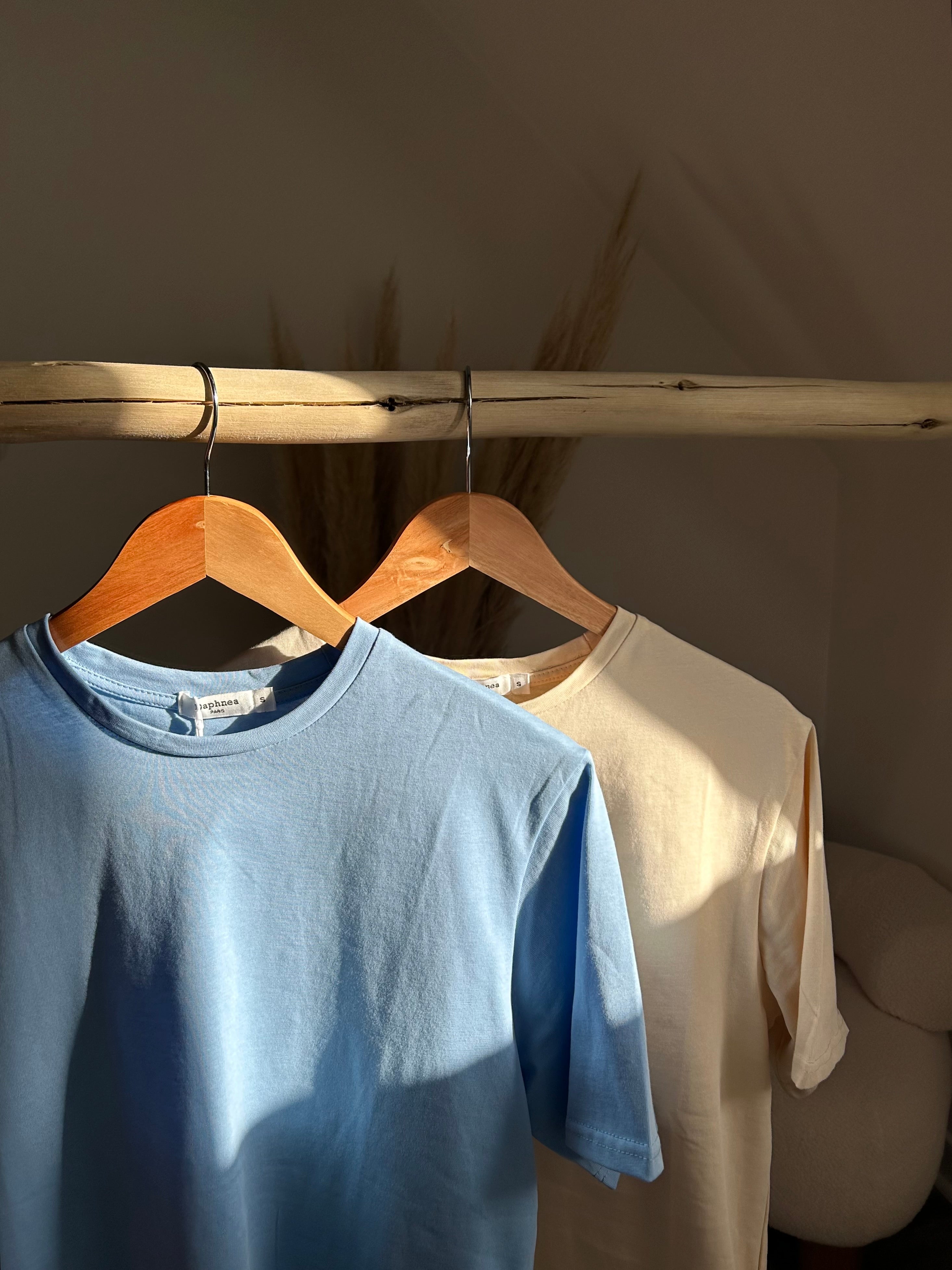 T-shirt à col rond en coton