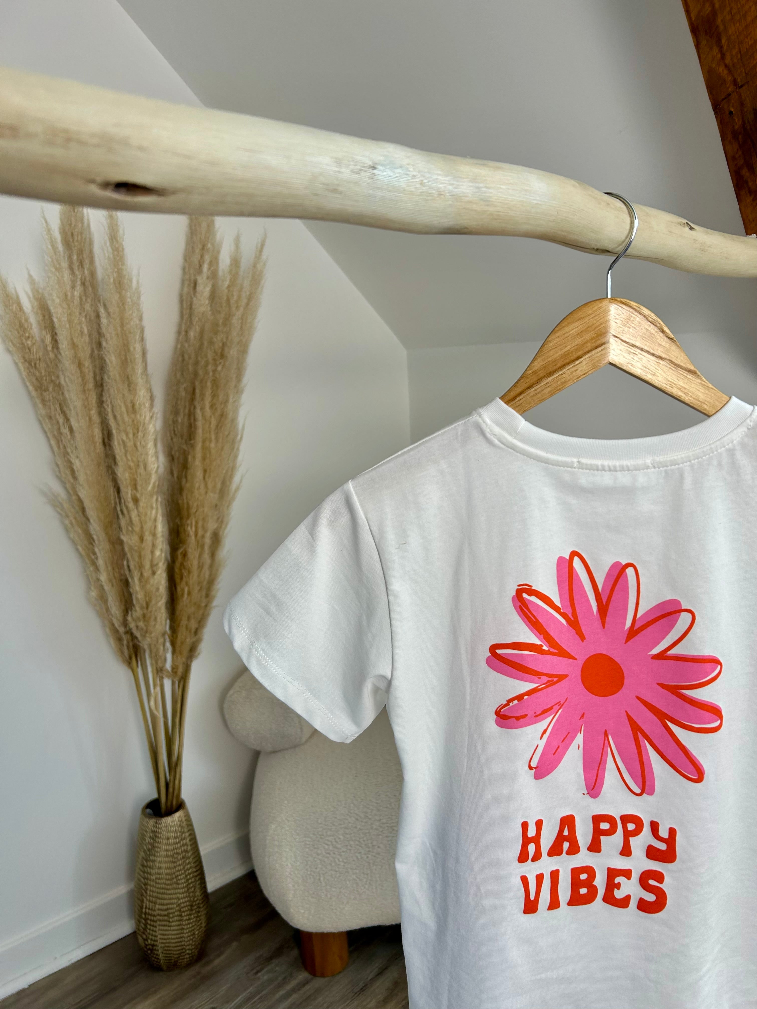 T-shirt à manches courtes "Happy vibes" - Mini