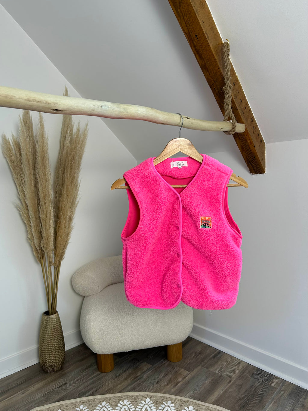 Veste sans manches rose - Mini
