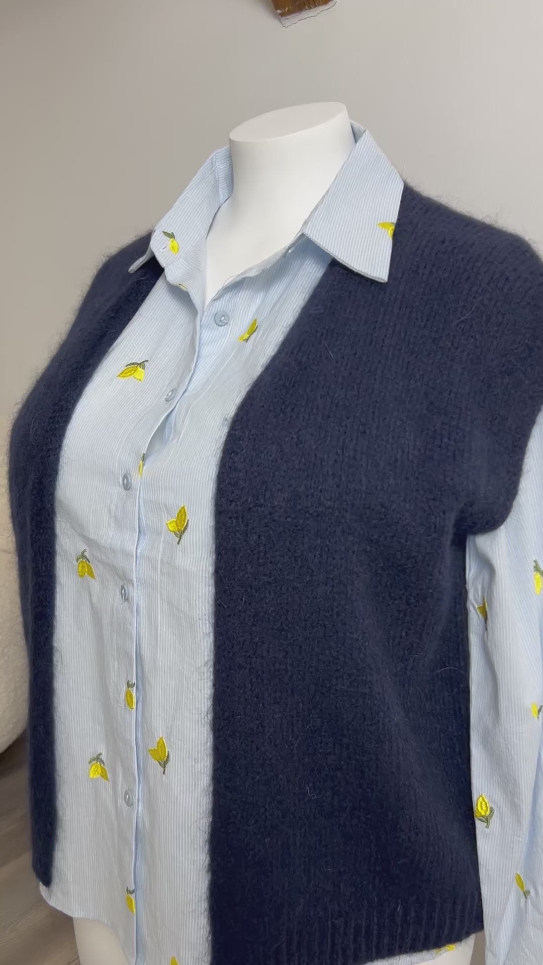 Chemise à rayures et citron - Plus size